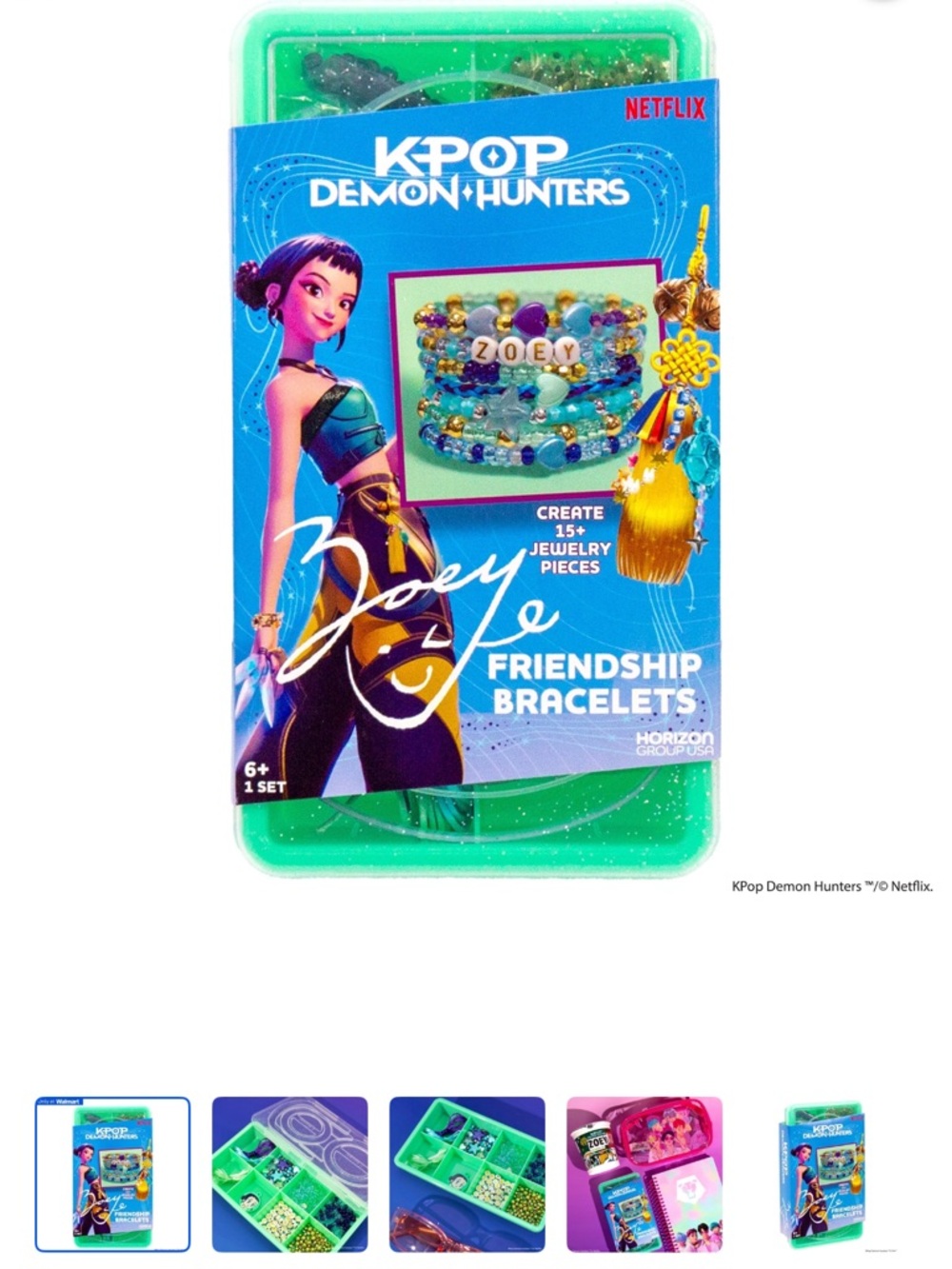 NWT New 12 KPOP Demon Hunters Friendship Bracelet Kits party favors - Zoey